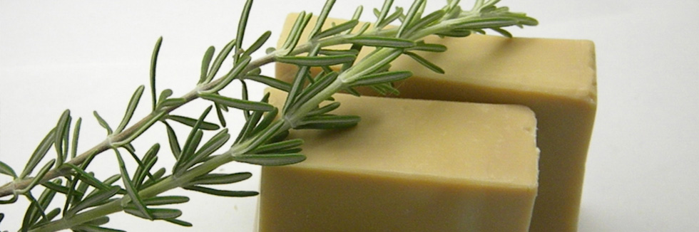 olive oil soaps / natural sponges / pumice stones